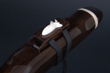 African Blackwood  Native American Flute, Minor, Bass A-3, #E7C